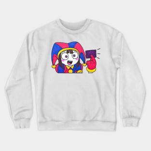 Pomni found a balloon Crewneck Sweatshirt